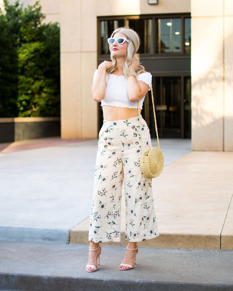 Boxy Cropped Tee & High-Waisted Culottes