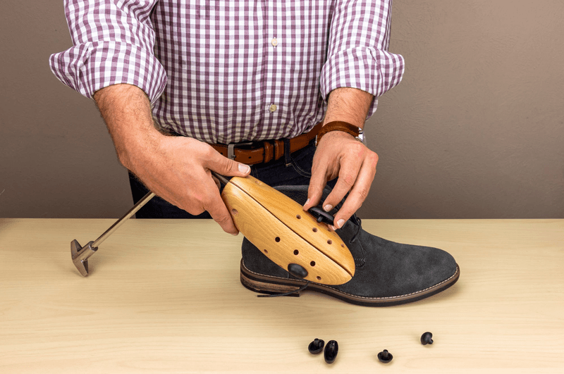 Stretch Shoes with a Shoe Stretcher