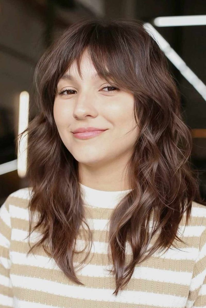 Layered Bangs Create Depth
