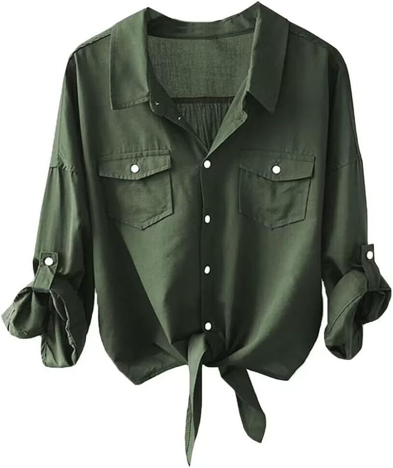 Tie-Front Button Ups