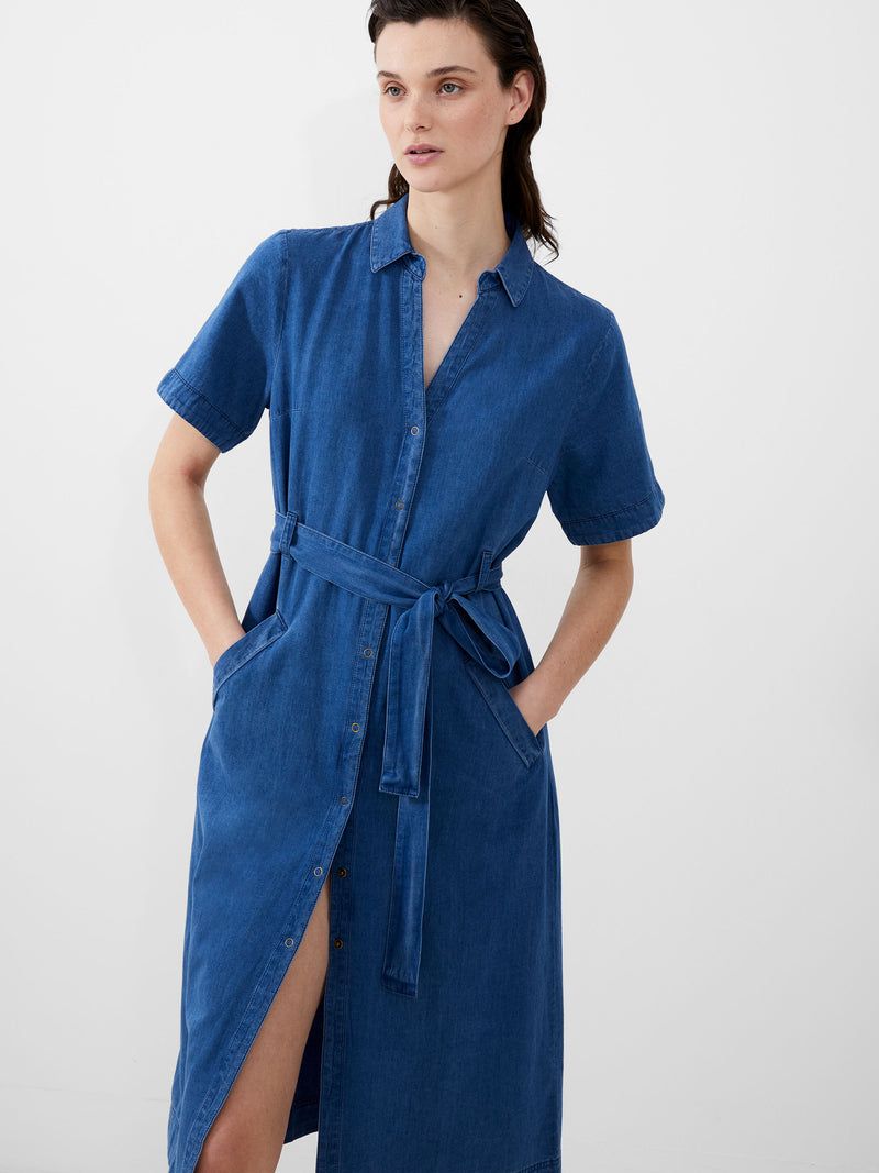 Denim Wrap Dress