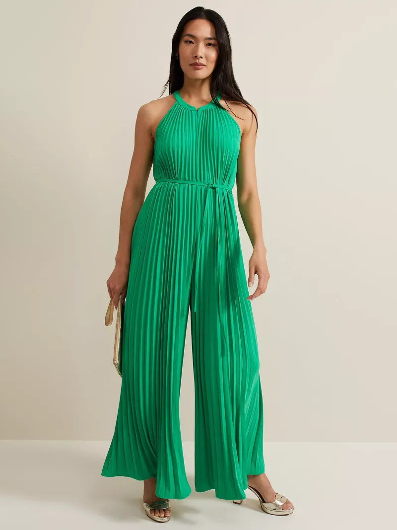 Pleated Culotte Jumpsuit