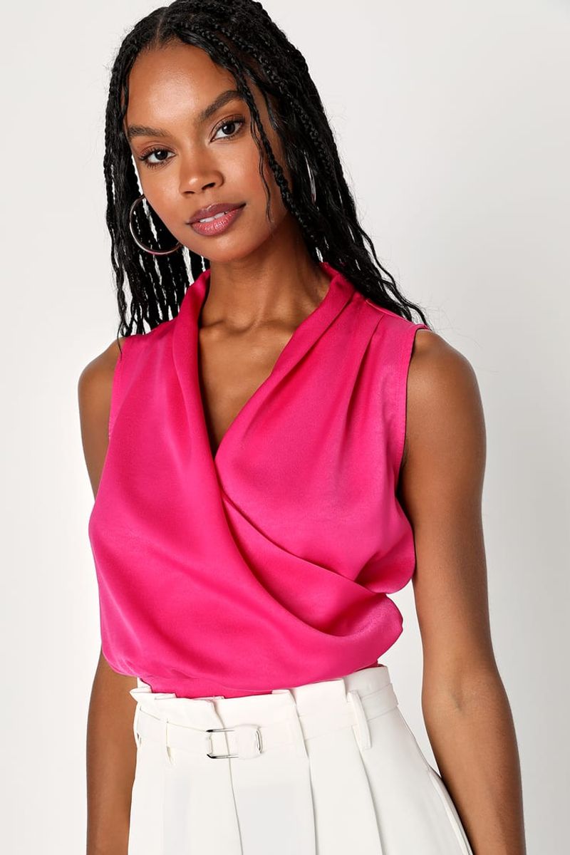 Wrap-Style Surplice Top