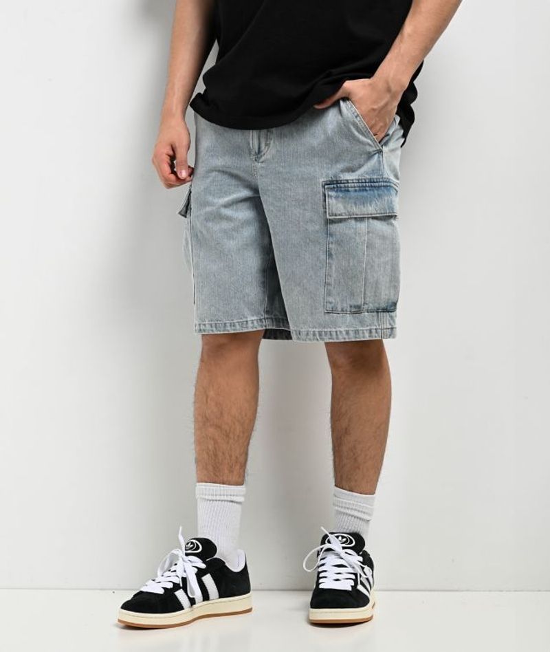 Denim-Look Shorts