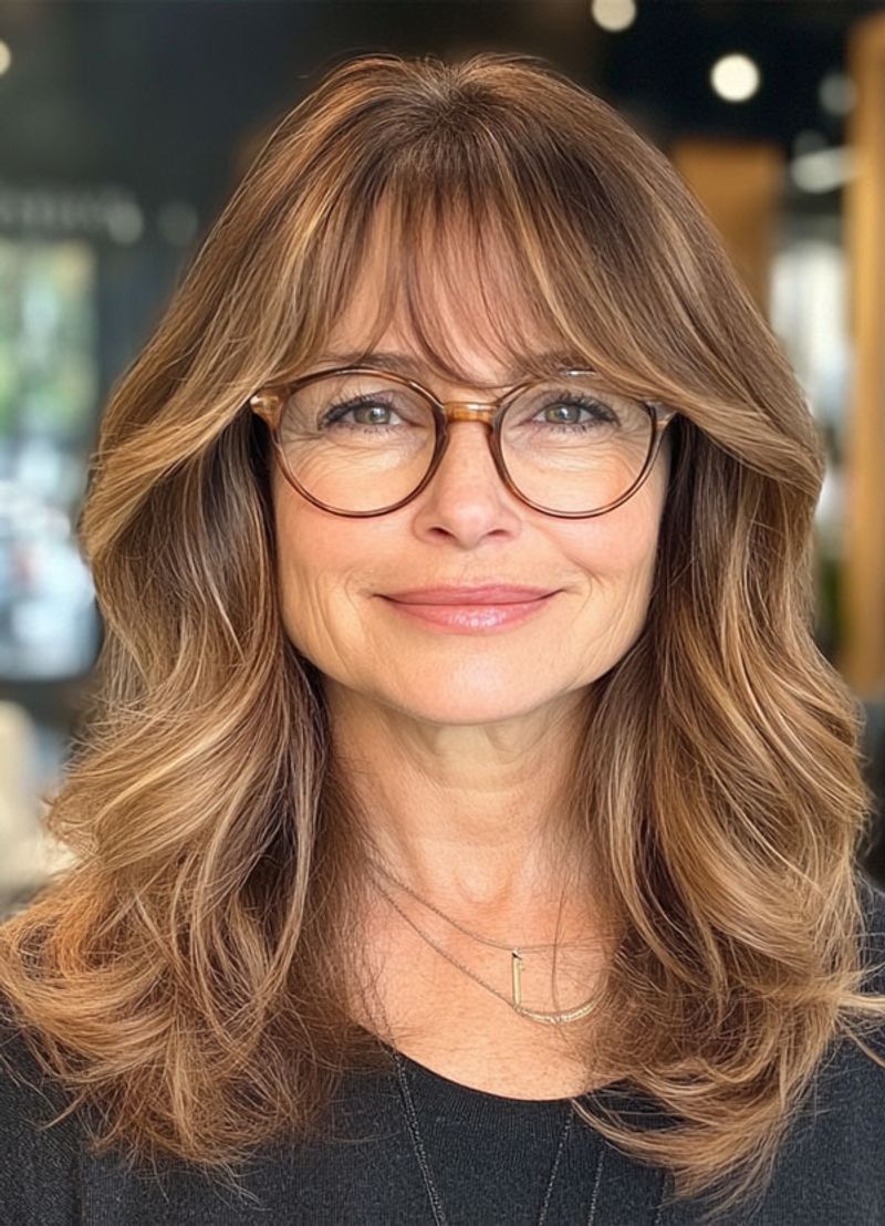 Soft Layered Cut with Wispy Bangs
