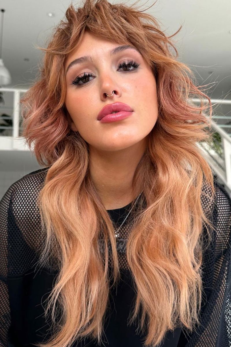 Micro Bangs with Long Layers