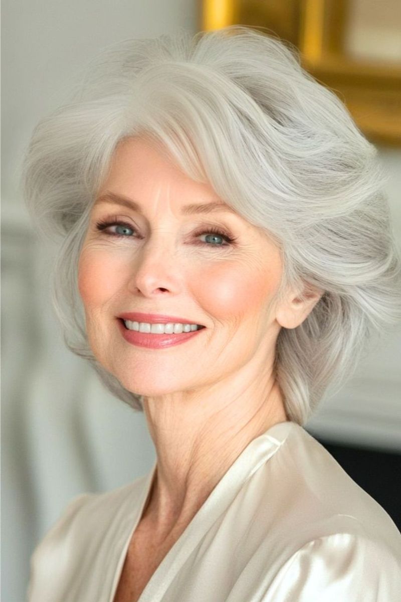 Soft Swept-Back Styles with Volume