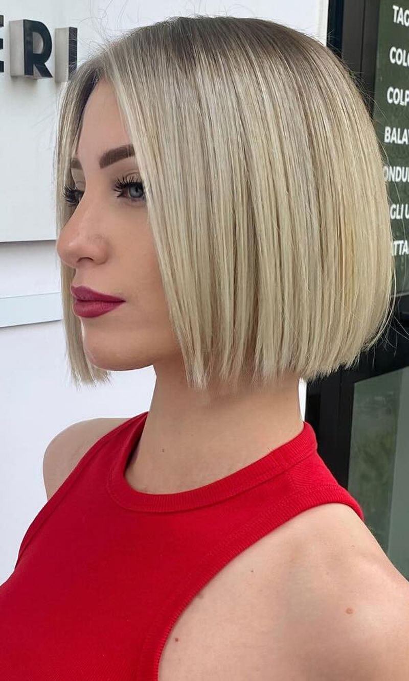 Sleek Blunt Bob