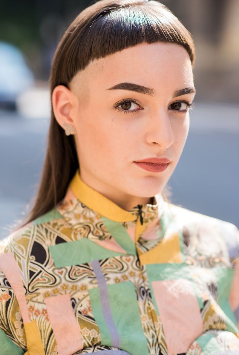 Micro Bangs on Oval Faces