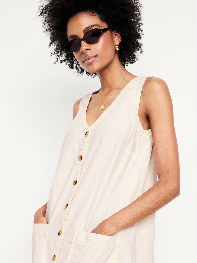 Button-Down Dress Without Awkward Gaps