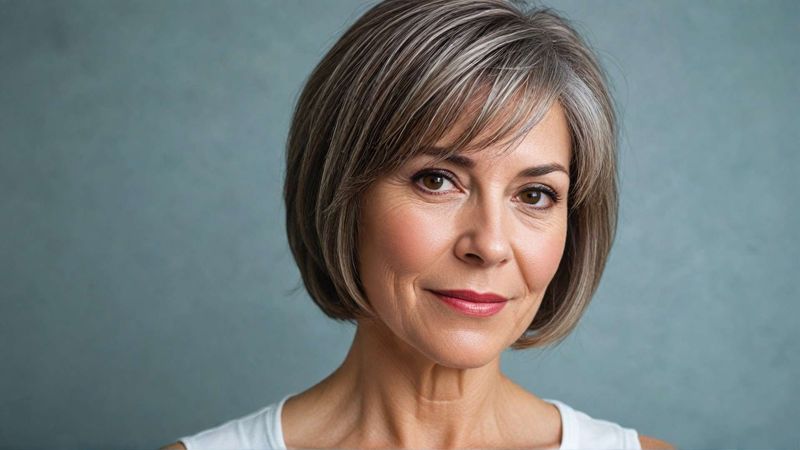 Rounded Bob With Soft Fringe