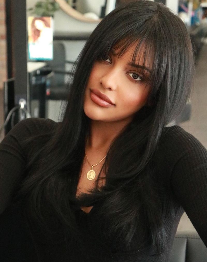 Wispy Bangs Add Softness