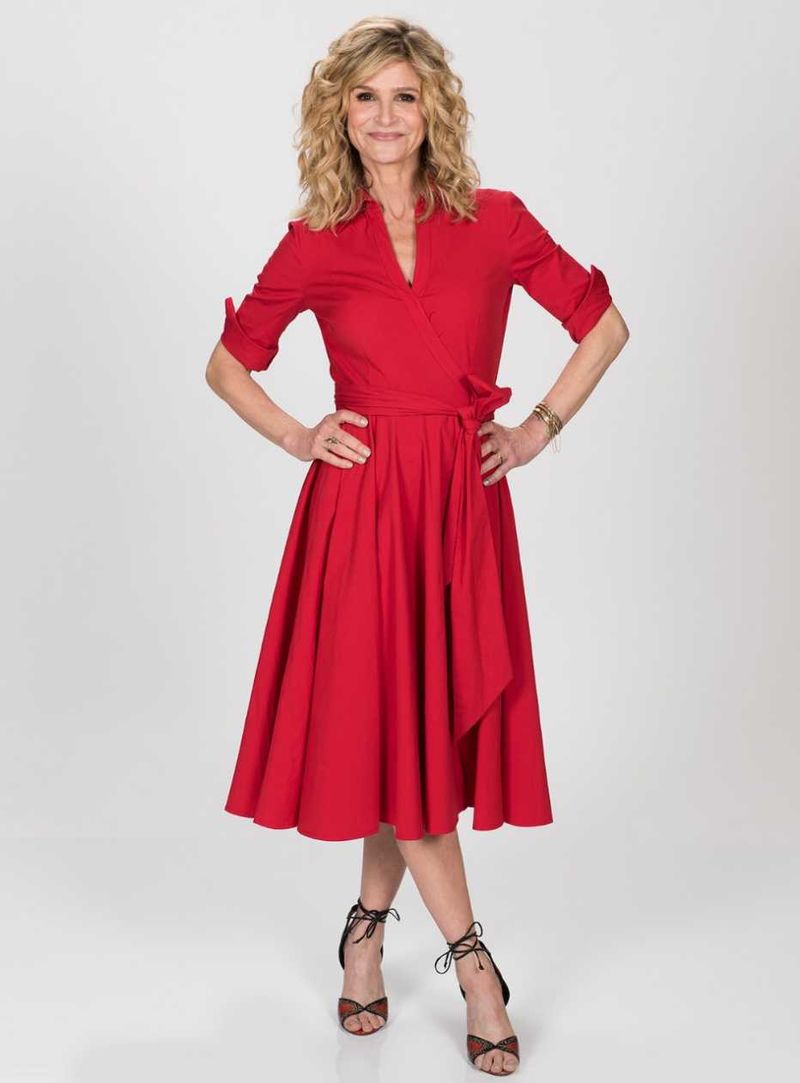 Wrap-Style Jersey Dress