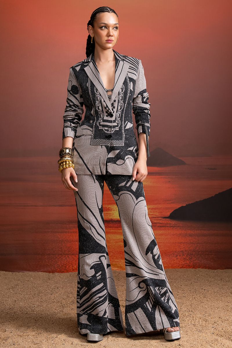 Graphic Print Art Lover's Suit
