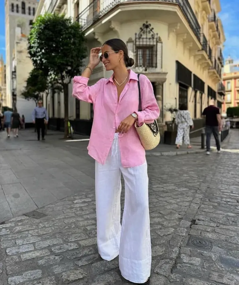 Linen Button-Down Summer Fresh