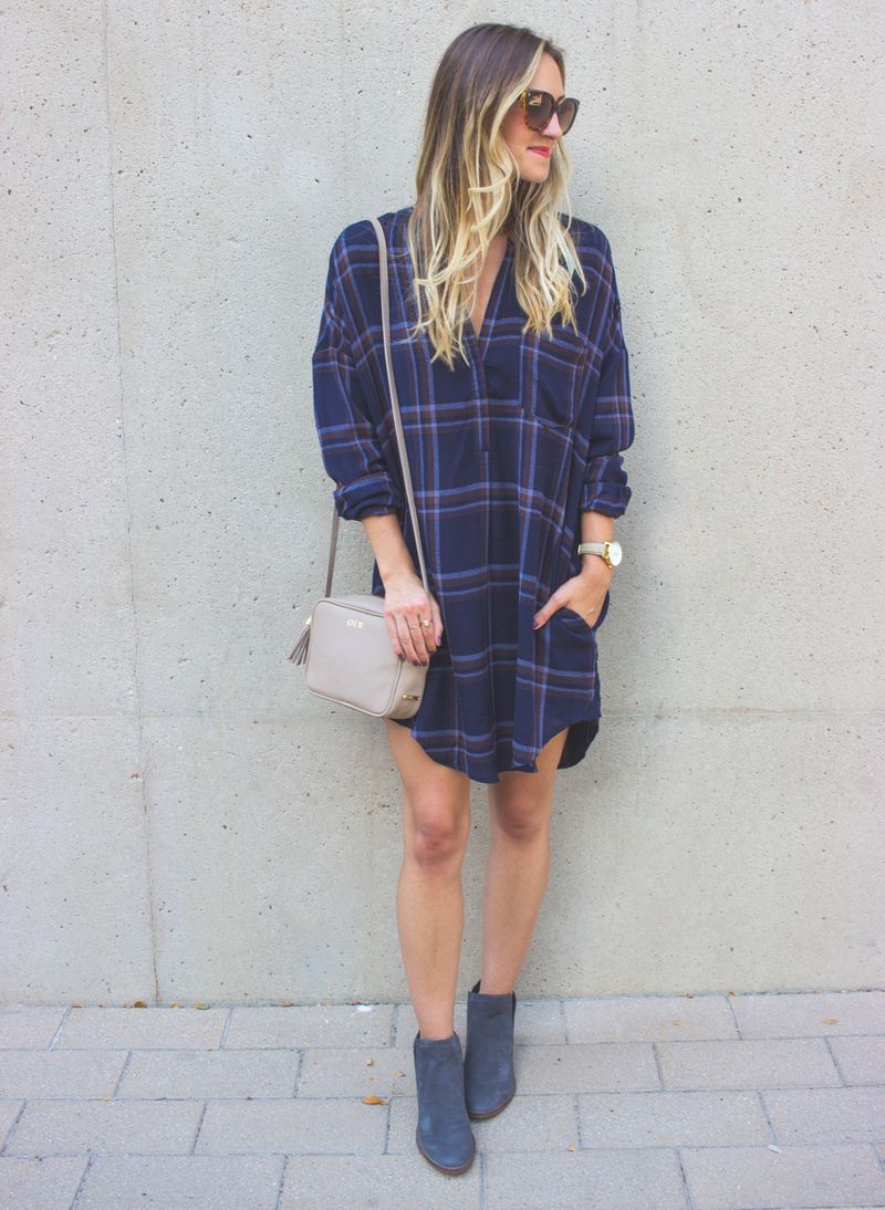 Plaid Shirt and Ankle Boots