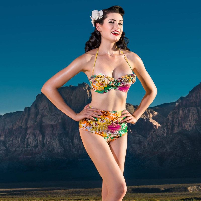 High-Waisted Swimwear