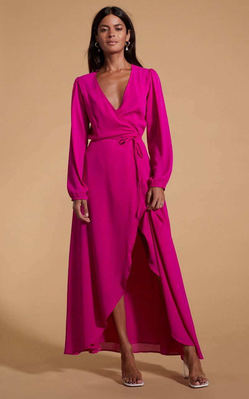 Wrap Dress in Solid Color