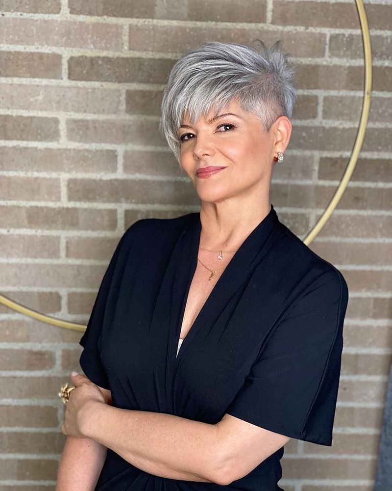 Gunmetal Undercut Pixie