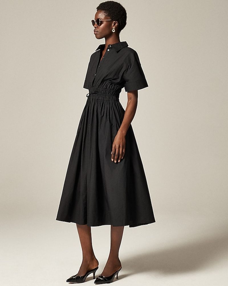 Cotton Poplin Shirt Dress
