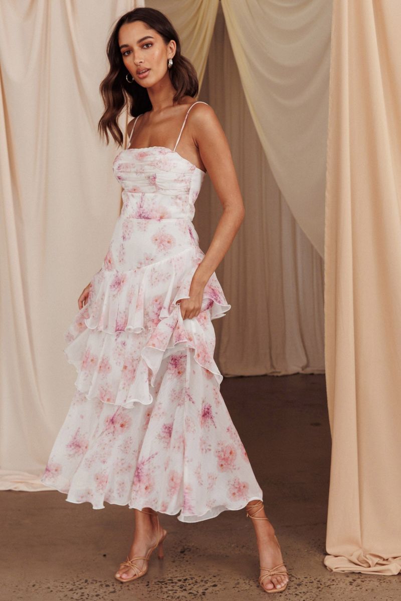 Whimsical Tiered Midi