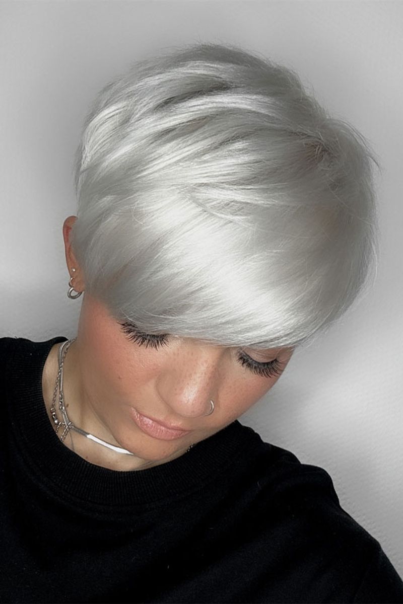 Platinum Pixie Cut