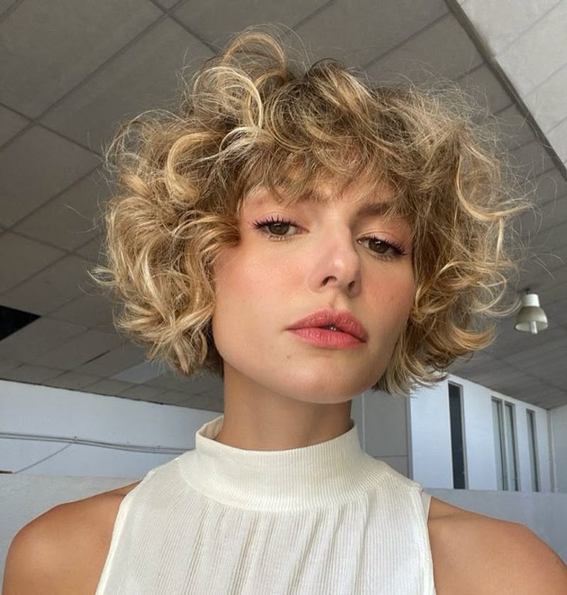 Franja encaracolada