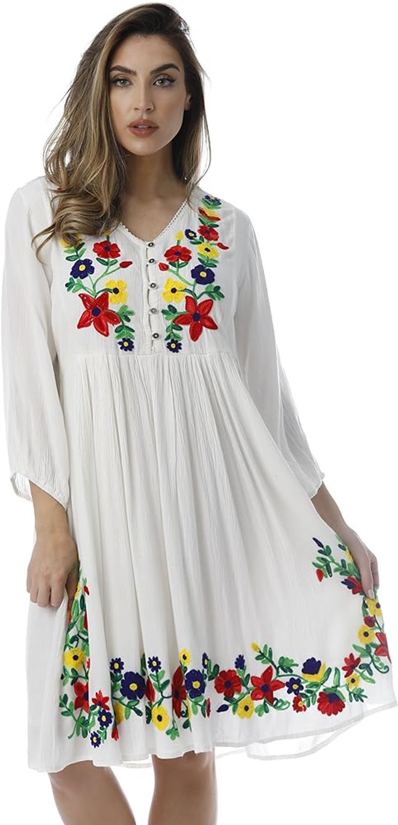 Boho Embroidered Tunic
