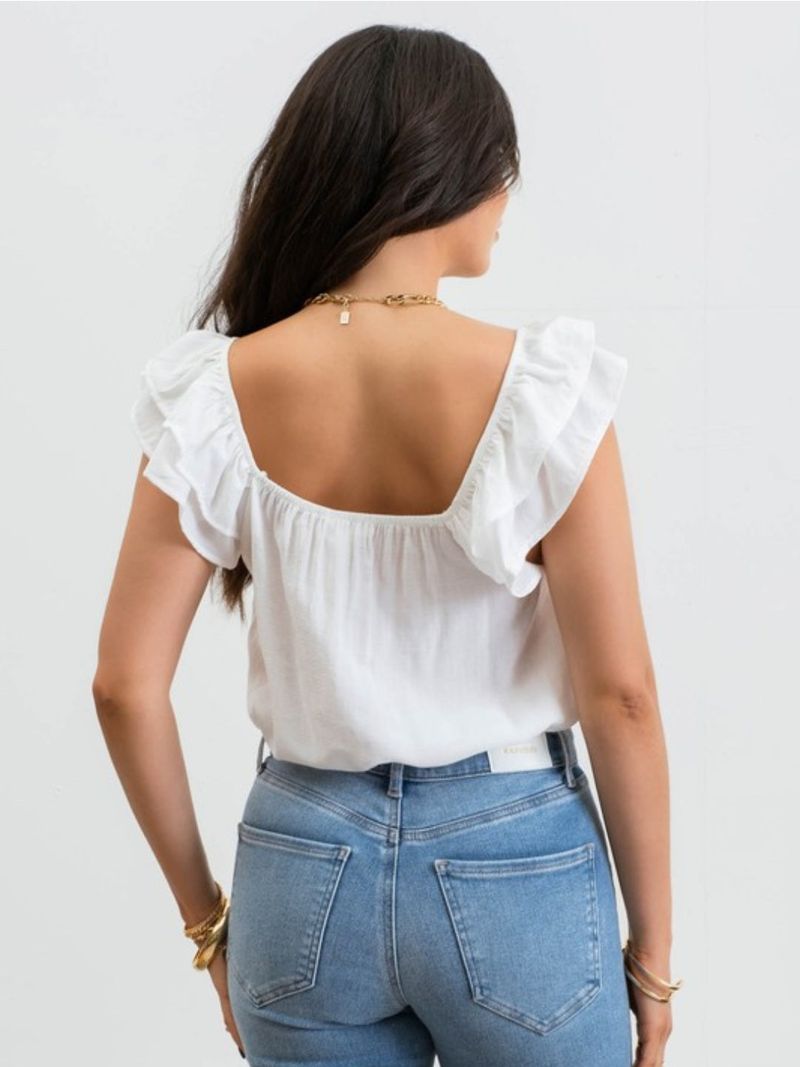 Ruffled Sleeve Sweetheart