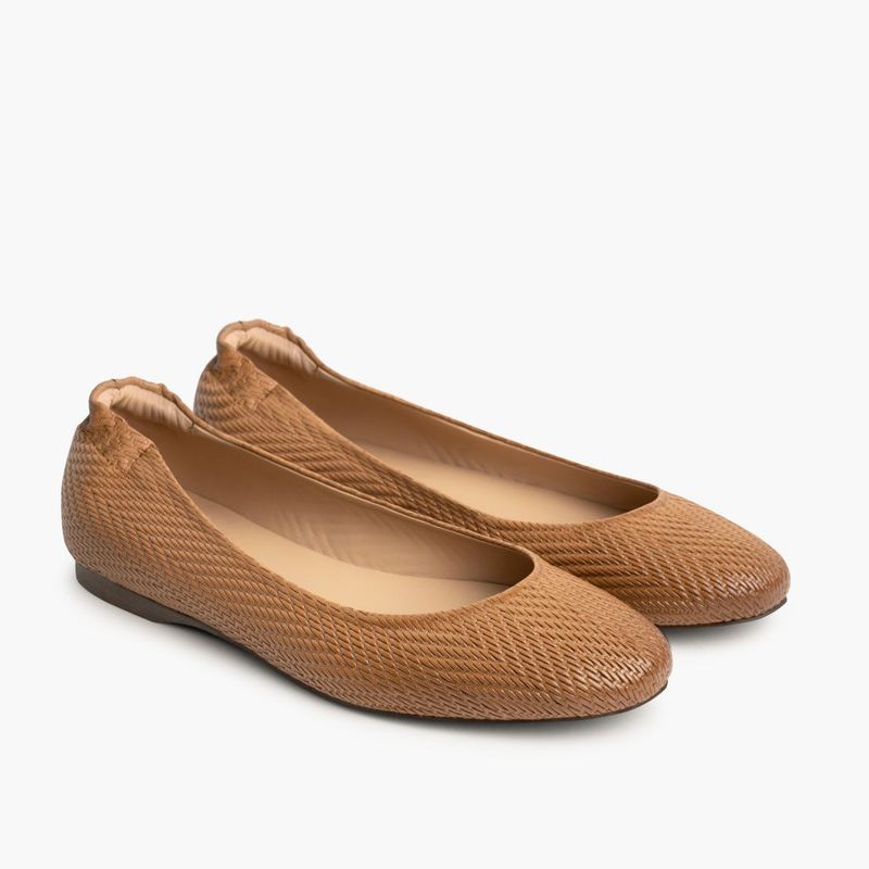 Woven Leather Flats