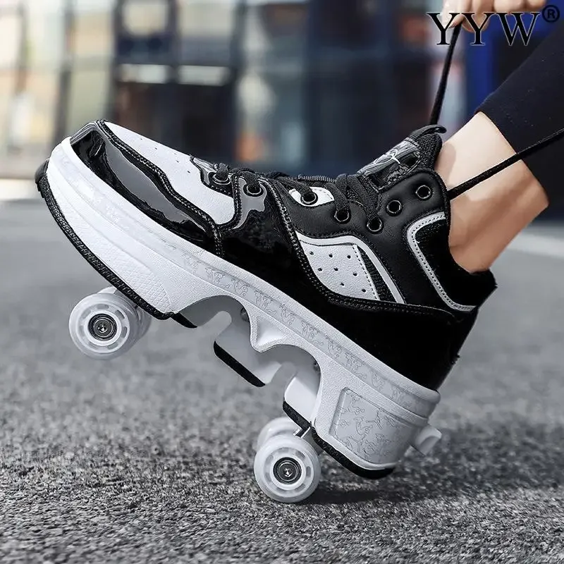 Sneakers With Hidden Wheels