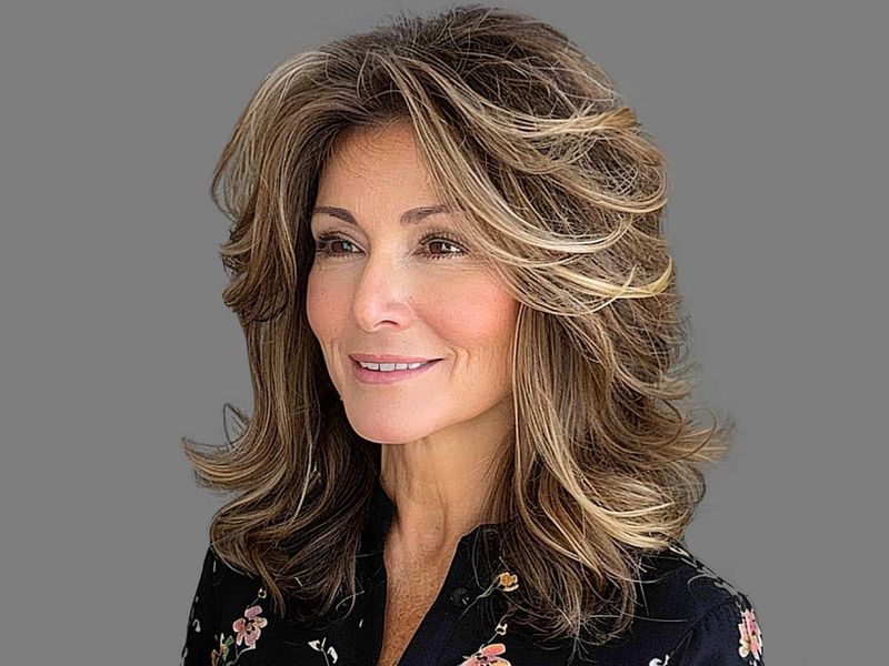 Feathered Mid-Length Cut