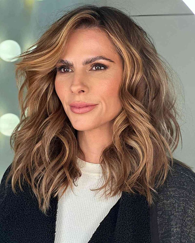 Layered Lob (Long Bob)
