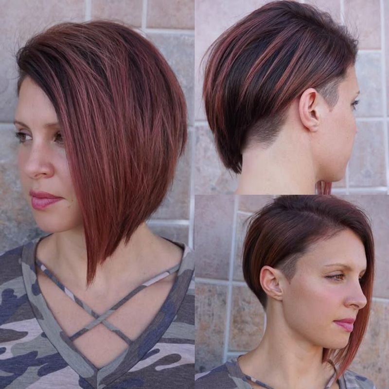 Asymmetrical Bob with Hidden Undercut