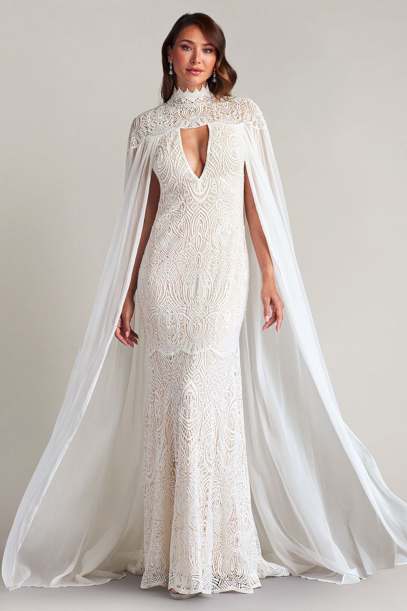 Dramatic Cape Dress