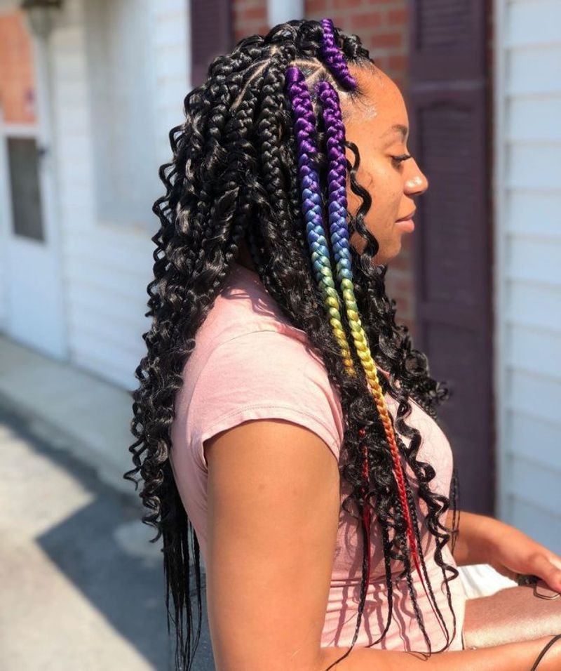 Vibrant Colored Braids