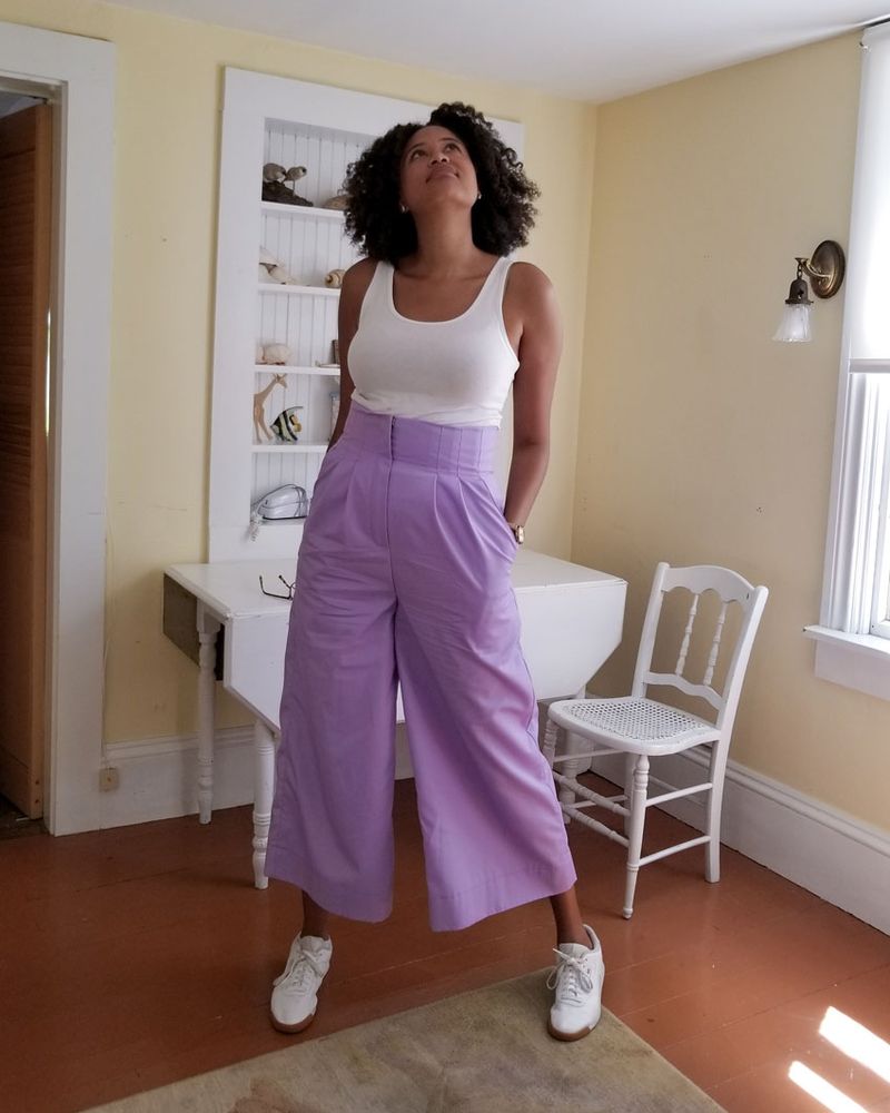Pastel Twill Wide Legs