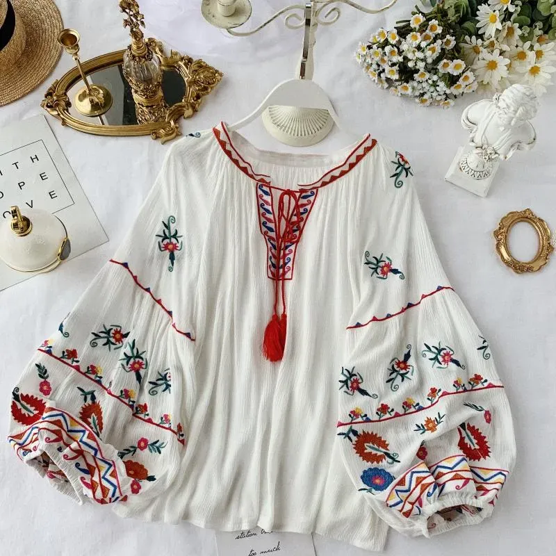 Bohemian Embroidered Polo