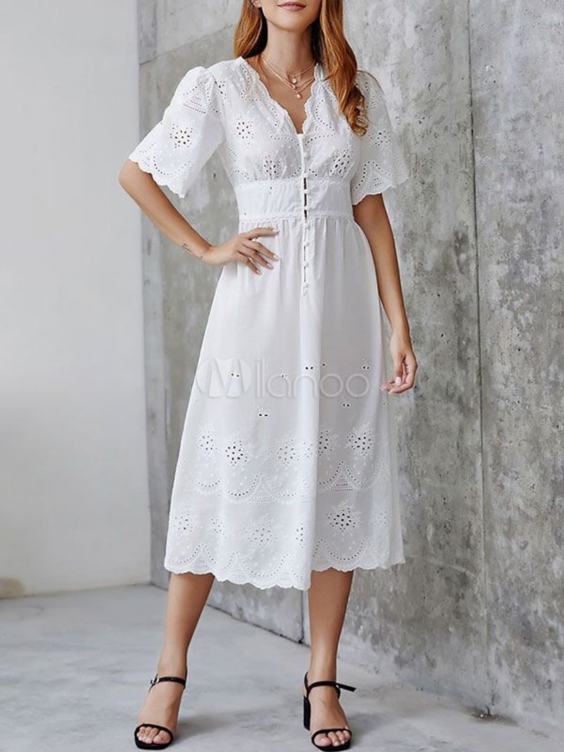 Embroidered Cotton Eyelet