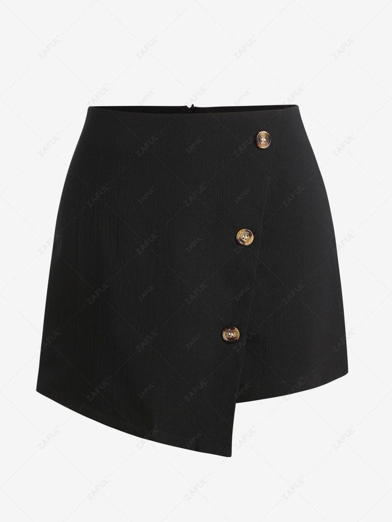 Asymmetrical Wrap Skort
