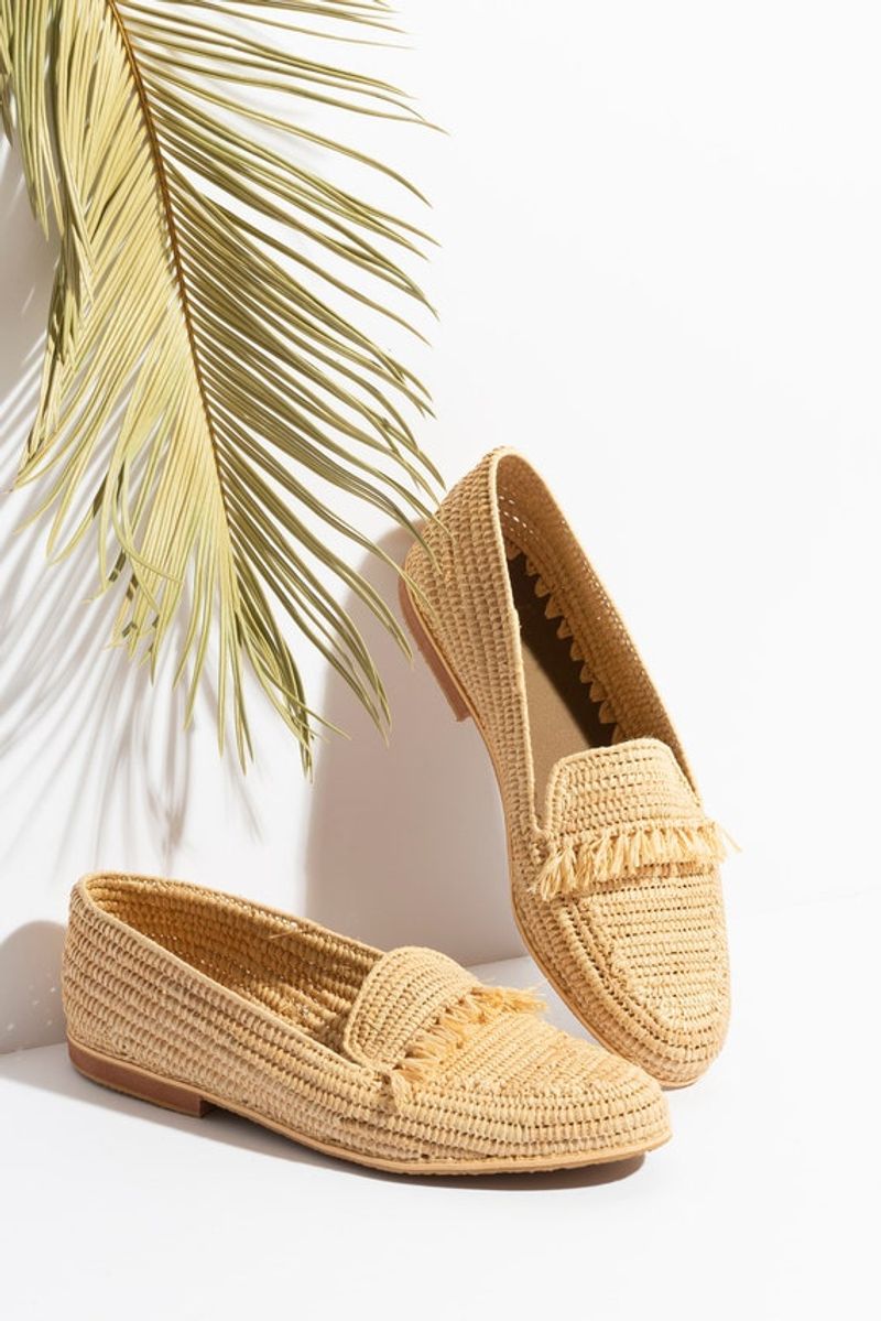 Woven Straw Flats