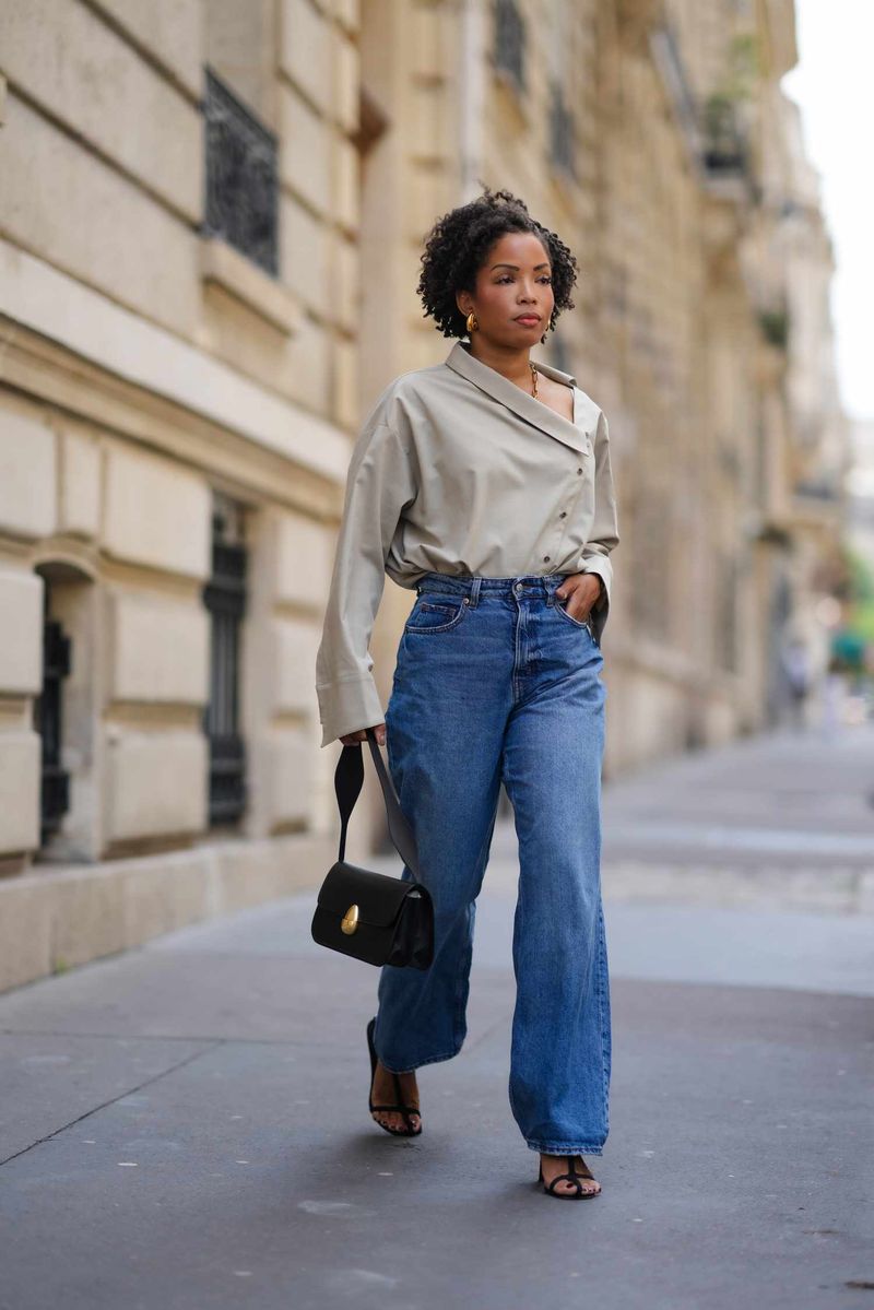 High-Waisted Wide-Leg Jeans