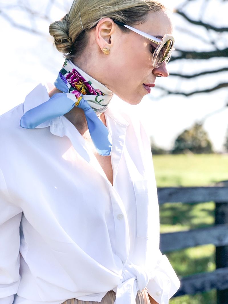 Silk Scarf Accent