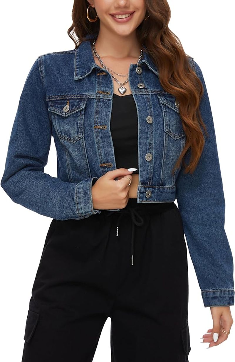 Cropped Denim Jacket