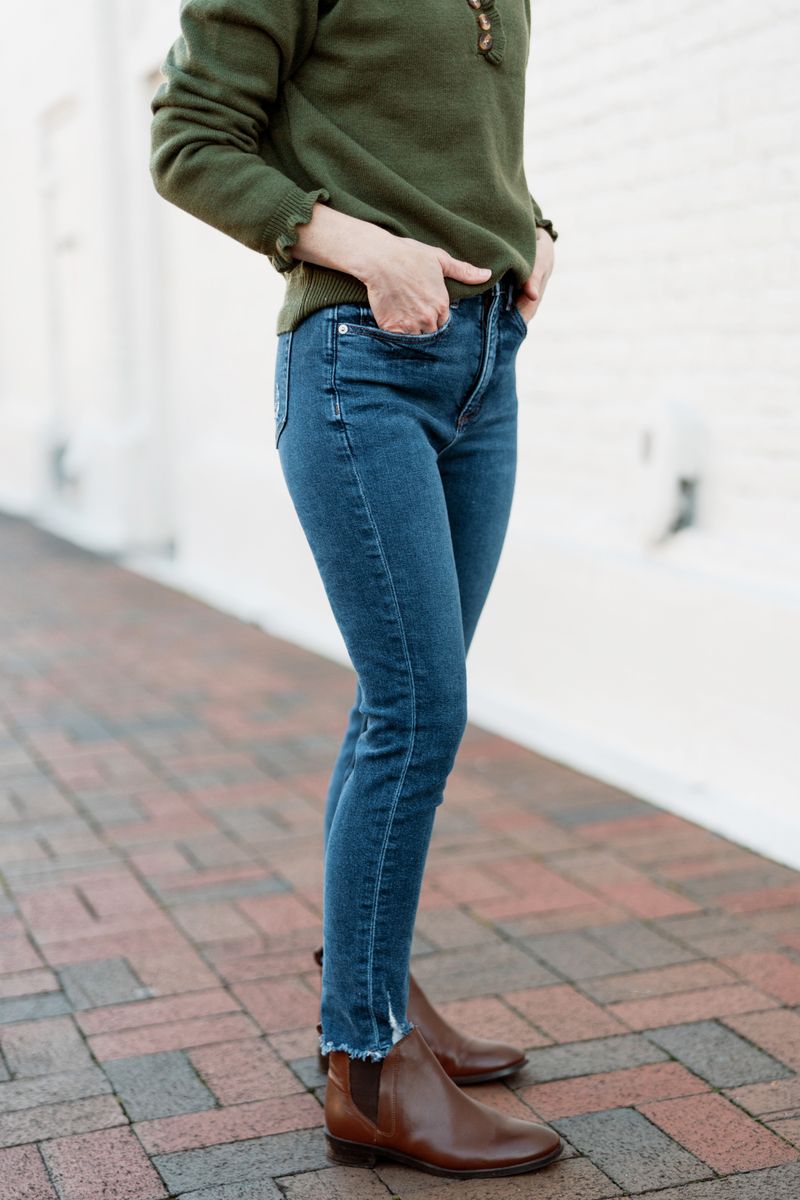 Ankle Boots with Low Stacked Heel