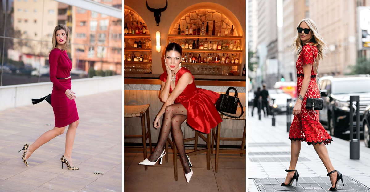 Stop Guessing! These 16 Shoe Colors Are A Stylist’s Picks For Red Dresses