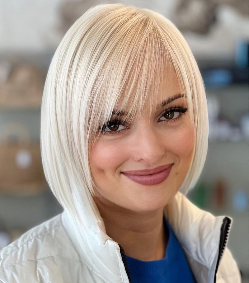 Extreme Side-Swept Bangs