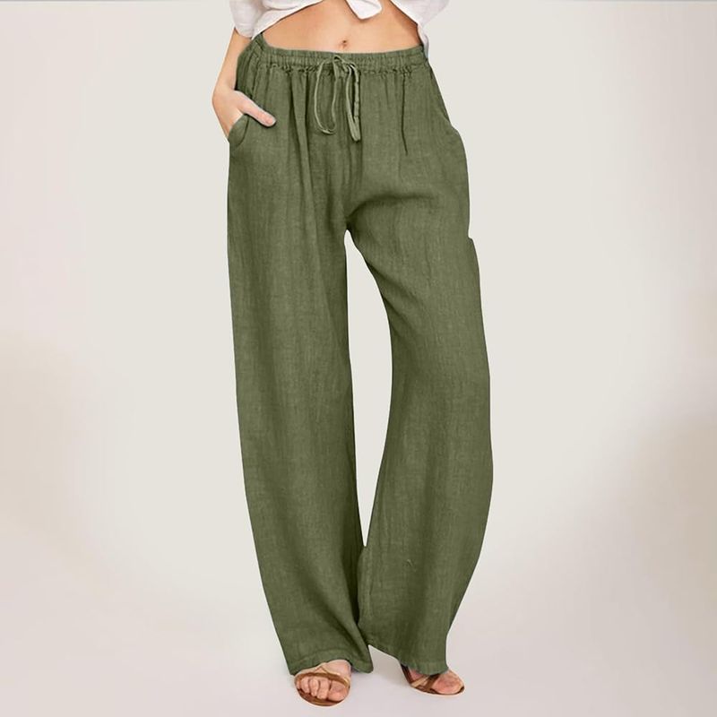 Drawstring Linen Pants
