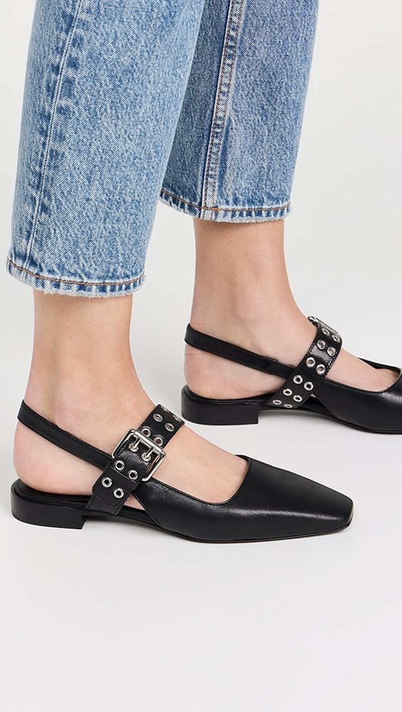 Cushioned Slingback Flats