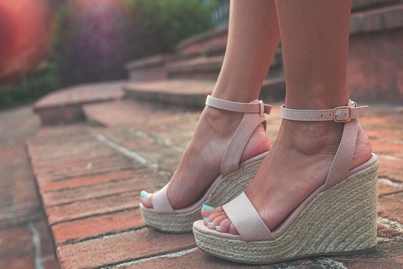 Wedge Sandals with Ankle Support